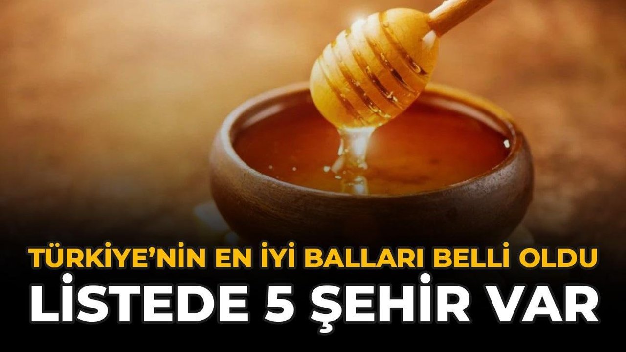 Türkiye'nin En İyi Balları Belli Oldu! Listede 5 Şehir Var