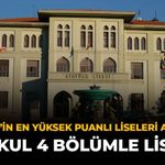 Eskişehir'in En Yüksek Puanlı Liseleri Açıklandı: Bir Okul 4 Bölümle Listede