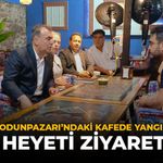 Eskişehir Odunpazarı'ndaki Kafede Yangın Çıkmıştı: MHP Heyeti Ziyaret Etti