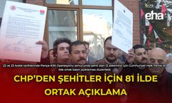 CHP Şehitler İçin Basın Açıklaması Düzenledi