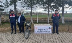 Beylikova'da Çalınan Motosiklet Çifteler'de Bulundu