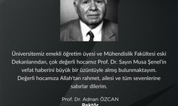 Rektör Özcan'dan Taziye Mesajı