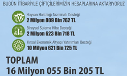 Eskişehir'de Üreticiye 16 Milyon TL'lik Destek