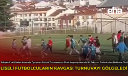 Liseli Futbolcuların Kavgası Turnuvayı Gölgeledi