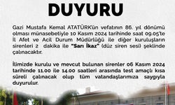 Eskişehir Valiliği Duyurdu: Sarı İkaz Sesi Çalınacak