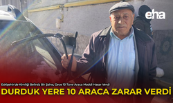 Durduk Yere 10 Araca Zarar Verdi