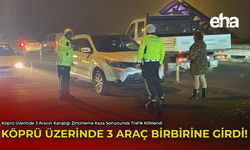 Köprü Üzerinde 3 Araç Birbirine Girdi