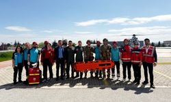 Eskişehir Şehir Hastanesi'nde Helikopterli Tatbikat