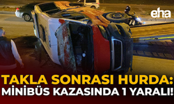 Takla Sonrası Hurda: Minibüs Kazasında 1 Yaralı