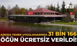 Askıda Yemek Uygulmasında 31 bin 166 Öğün Ücretsiz Verildi!
