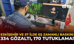 Eskişehir ve 57 İlde Eş Zamanlı Baskın: 334 Gözaltı, 170 Tutuklama!