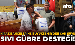 Kiraz Bahçelerine Büyükşehir'den Can Suyu: Sıvı Gübre Desteği!