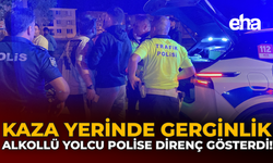 Alkollü Yolcu Polise Direnç Gösterdi: Kaza Yerinde Gerginlik!