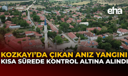 Kozkayı'da Çıkan Anız Yangını Kısa Sürede Kontrol Altına Alındı