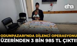Odunpazarı’nda Dilenci Operasyonu: Üzerinden 3 Bin 985 TL Çıktı