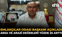 Emlakçılar Odası Başkanı Açıkladı: Arsa ve Arazi Değerleri Yüzde 25 Arttı