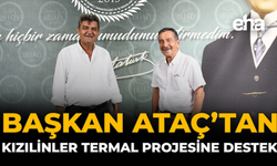 Başkan Ataç’tan Kızılinler Termal Tesis Projesine Destek