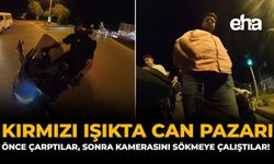 Kırmızı Işıkta Can Pazarı: Önce Çarptılar, Sonra Kamerasını Sökmeye Çalıştılar!
