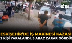 Eskişehir'de İş Makinesi Kazası: 2 Kişi Yaralandı, 5 Araç Zarar Gördü!