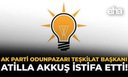 AK Parti Odunpazarı Teşkilat Başkanı Atilla Akkuş İstifa Etti!