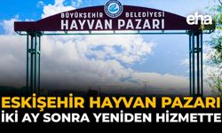 Eskişehir Hayvan Pazarı İki Ay Sonra Yeniden Hizmette