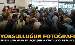 Yoksulluğun Fotoğrafı: Emekliler Halk Et Açılışında Kuyruk Oluşturdu