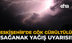 Eskişehir'de Gök Gürültülü Sağanak Yağış Uyarısı!