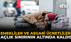 Emekliler ve Asgari Ücretliler Açlık Sınırının Altında Kaldı!