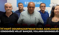 İYİ Parti Odunpazarı’ndan Duba Açıklaması: Gündememiz Millet Bahçesi, Yolların Bakımsızlığı
