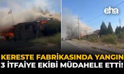 Kereste Fabrikasında Yangın: 3 İtfaiye Ekibi Müdahale Etti!