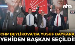 CHP Beylikova'da Yusuf Baykara Yeniden Başkan Seçildi!