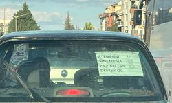 Eskişehir Trafiğindeki Acemi Sürücü, Astığı Notla Dikkat Çekti!