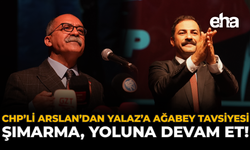 CHP'li Arslan'dan Yalaz'a Ağabey Tavsiyesi: Şımarma Yoluna Devam Et!