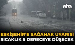 Eskişehir’e Sağanak Uyarısı: Sıcaklık 5 Dereceye Düşecek