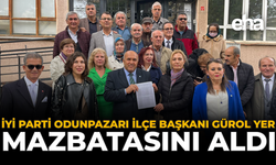 İYİ Parti Odunpazarı İlçe Başkanı Gürol Yer Mazbatasını Aldı