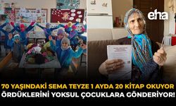 70 Yaşındaki Sema Teyze 1 Ayda 20 Kitap Okuyor, Ördüklerini Yoksul Çocuklara Gönderiyor!