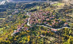 Sarıcakaya’da Sonbaharın Renkleri Dronla Görüntülendi