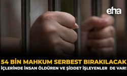 54 Bin Mahkum Serbest Bırakılacak: İçlerinde İnsan Öldüren ve Şiddet İşleyenlerde Var!