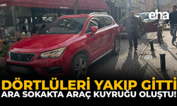 Dörtlüleri Yakıp Gitti: Ara Sokakta Araç Kuyruğu Oluştu!