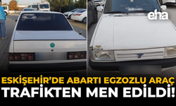 Eskişehir’de Abartı Egzozlu Araç Trafikten Men Edildi!