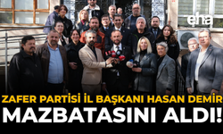 Zafer Partisi İl Başkanı Hasan Demir Mazbatasını Aldı!