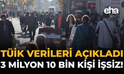 TÜİK Verileri Açıkladı: 3 Milyon 10 Bin Kişi İşsiz!