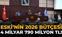 ESKİ’nin 2026 Bütçesi 4 Milyar 790 Milyon TL!