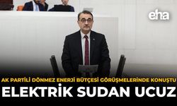 AK Partili Dönmez Enerji Bütçesi Görüşmelerinde Konuştu: Elektrik Sudan Ucuz