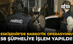 Eskişehir’de Narkotik Operasyonu: 58 Şüpheliye İşlem Yapıldı!
