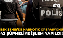 Eskişehir’de Narkotik Operasyonu: 43 Şüpheliye İşlem Yapıldı!