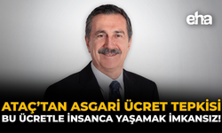 Ataç’tan Asgari Ücret Tepkisi: “Bu Ücretle İnsanca Yaşamak İmkânsız”