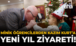 Minik Öğrencilerden Kazım Kurt'a Yeni Yıl Ziyareti!