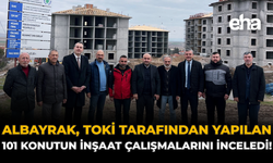 Albayrak, TOKİ Tarafından Yapılan 101 Konutun İnşaat Çalışmalarını İnceledi!
