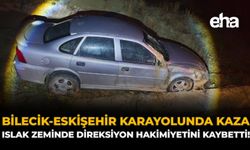 Bilecik-Eskişehir Karayolunda Kaza: Islak Zeminde Direksiyon Hakimiyetini Kaybetti!